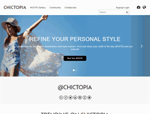 Tablet Screenshot of chictopia.com